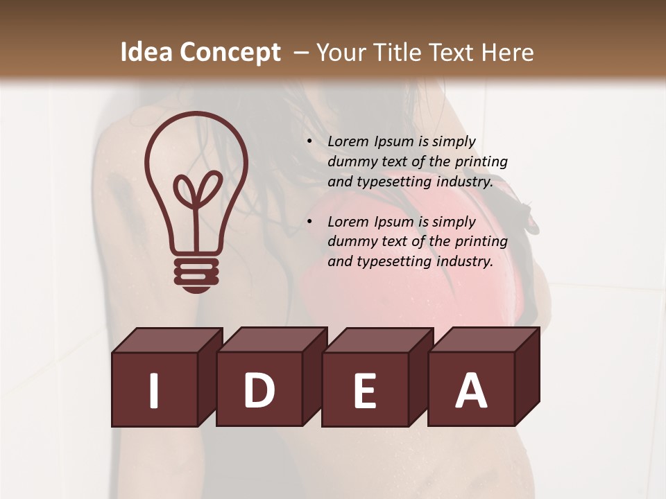 Dirty Kickboxing Sexy PowerPoint Template