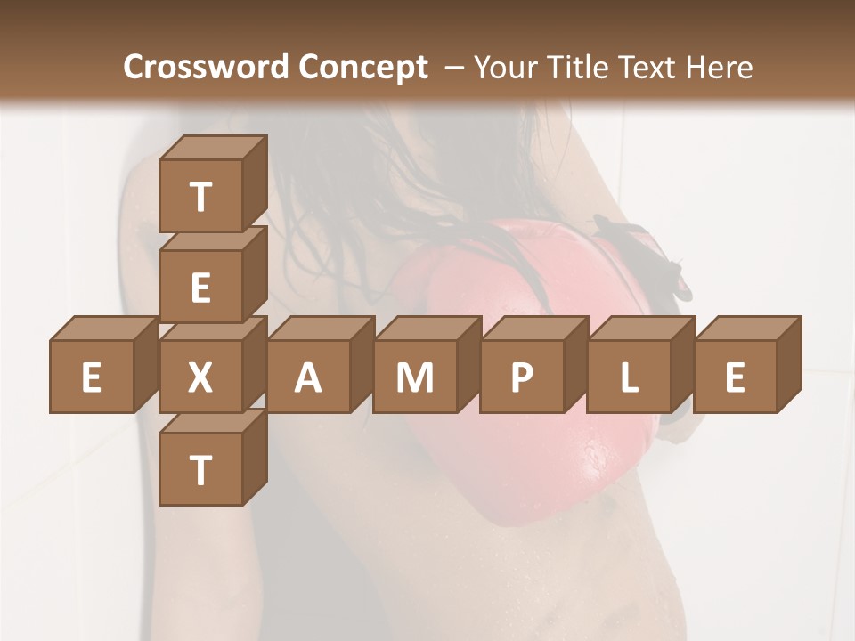 Dirty Kickboxing Sexy PowerPoint Template