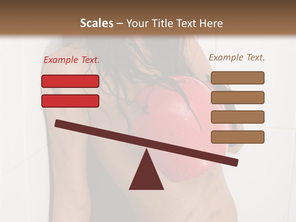 Dirty Kickboxing Sexy PowerPoint Template