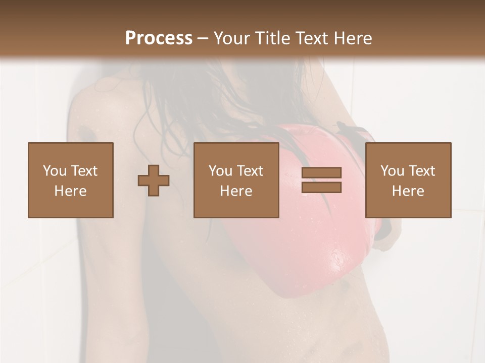 Dirty Kickboxing Sexy PowerPoint Template