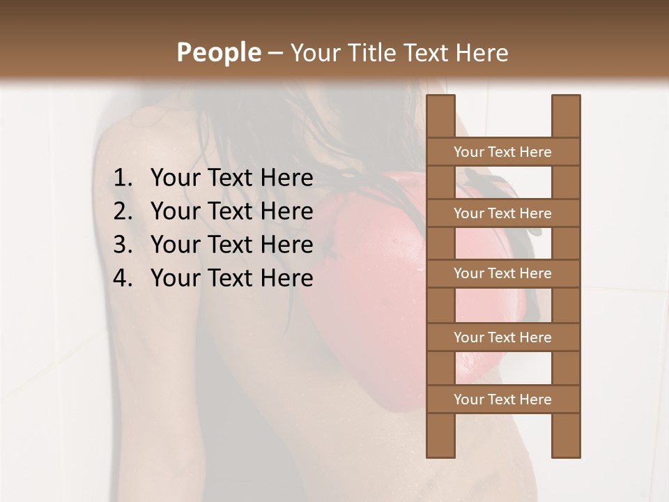 Dirty Kickboxing Sexy PowerPoint Template