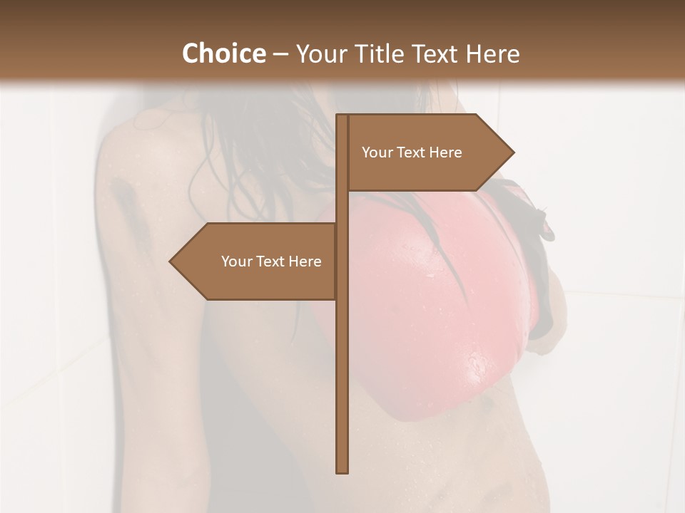 Dirty Kickboxing Sexy PowerPoint Template