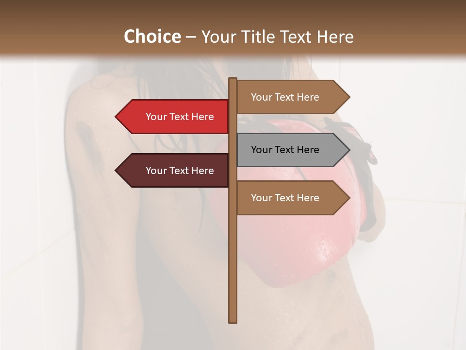 Dirty Kickboxing Sexy PowerPoint Template