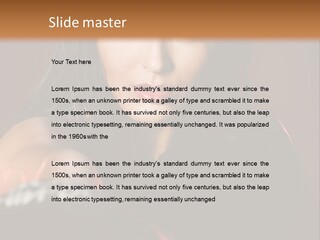 Exercising Aggressive Pose PowerPoint Template
