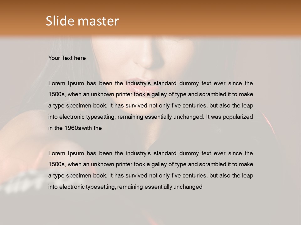 Exercising Aggressive Pose PowerPoint Template