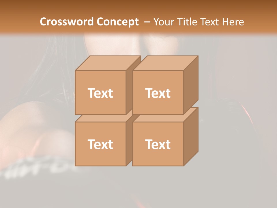 Exercising Aggressive Pose PowerPoint Template