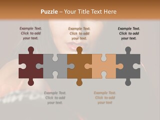 Exercising Aggressive Pose PowerPoint Template