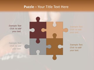 Exercising Aggressive Pose PowerPoint Template