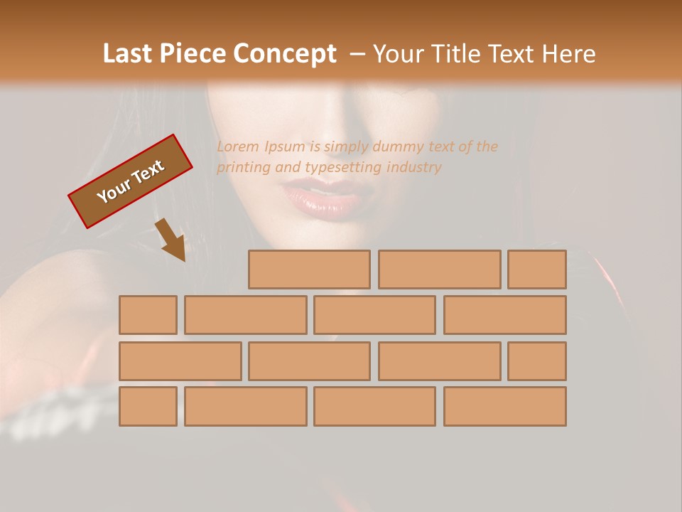 Exercising Aggressive Pose PowerPoint Template