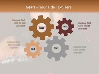Exercising Aggressive Pose PowerPoint Template