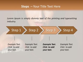 Exercising Aggressive Pose PowerPoint Template