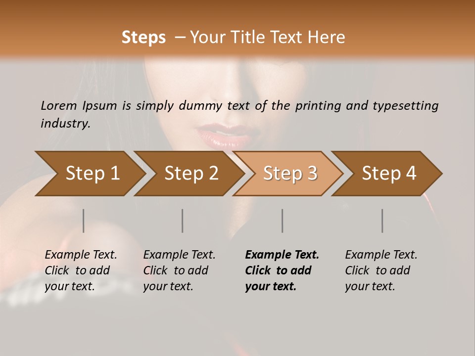 Exercising Aggressive Pose PowerPoint Template