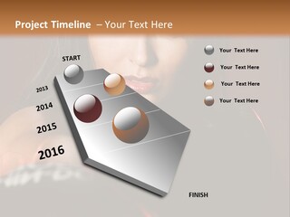 Exercising Aggressive Pose PowerPoint Template