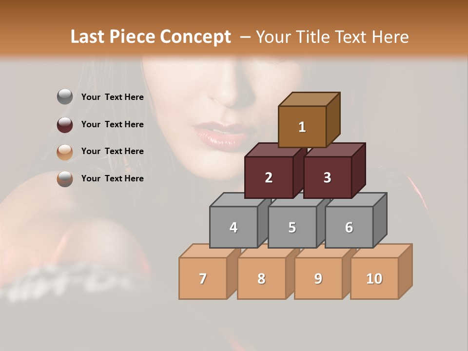Exercising Aggressive Pose PowerPoint Template