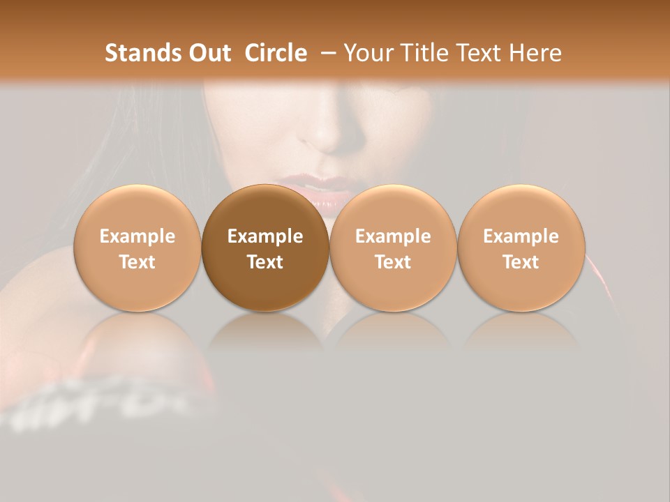 Exercising Aggressive Pose PowerPoint Template