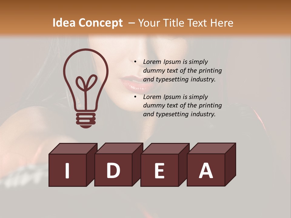 Exercising Aggressive Pose PowerPoint Template