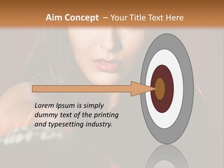 Exercising Aggressive Pose PowerPoint Template
