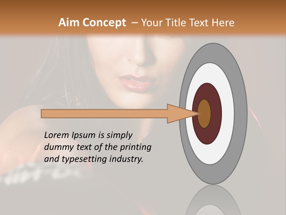 Exercising Aggressive Pose PowerPoint Template