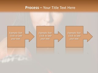 Exercising Aggressive Pose PowerPoint Template
