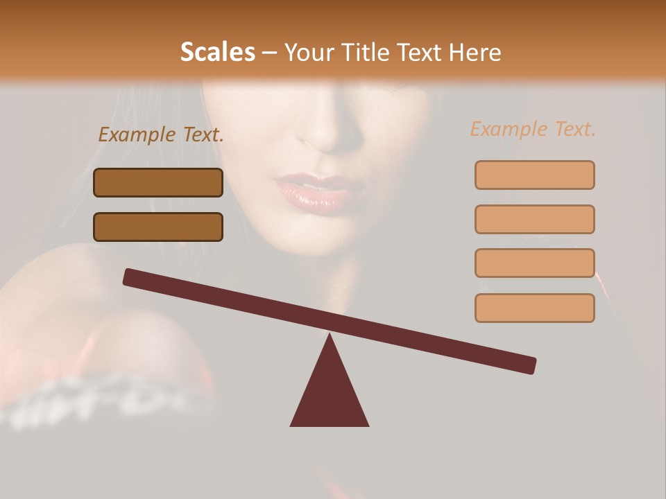 Exercising Aggressive Pose PowerPoint Template