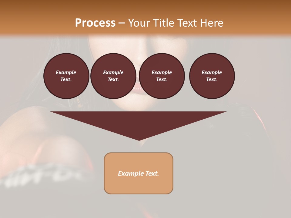 Exercising Aggressive Pose PowerPoint Template