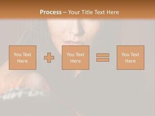 Exercising Aggressive Pose PowerPoint Template
