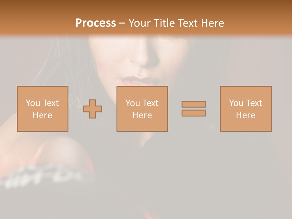 Exercising Aggressive Pose PowerPoint Template
