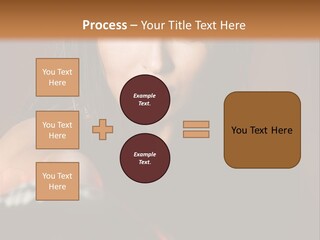 Exercising Aggressive Pose PowerPoint Template