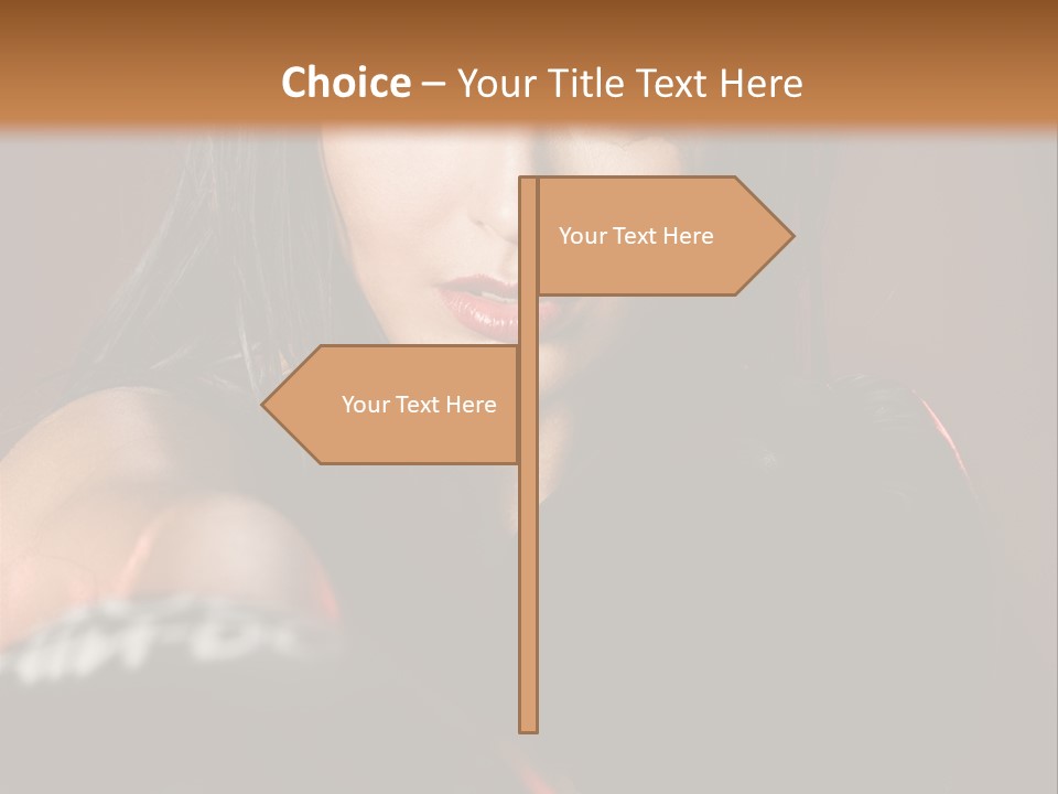 Exercising Aggressive Pose PowerPoint Template