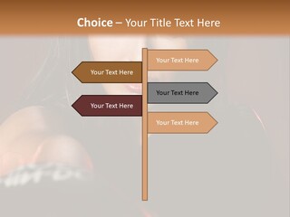 Exercising Aggressive Pose PowerPoint Template