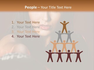 Exercising Aggressive Pose PowerPoint Template