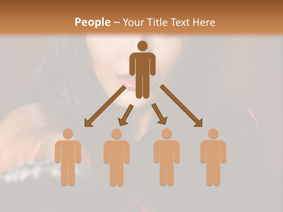 Exercising Aggressive Pose PowerPoint Template