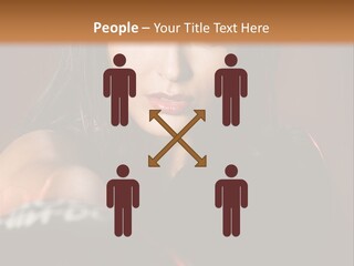 Exercising Aggressive Pose PowerPoint Template