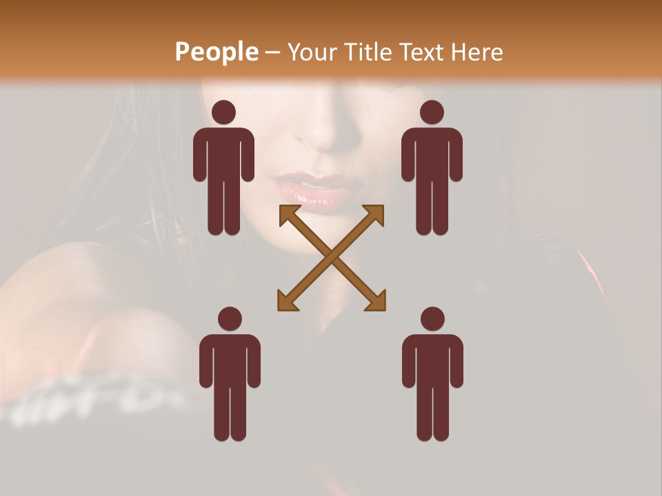 Exercising Aggressive Pose PowerPoint Template