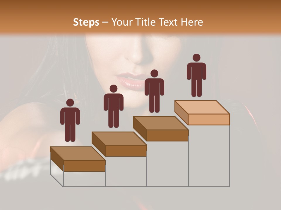 Exercising Aggressive Pose PowerPoint Template