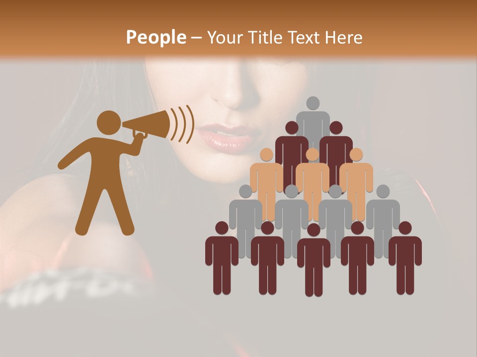 Exercising Aggressive Pose PowerPoint Template