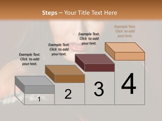 Exercising Aggressive Pose PowerPoint Template