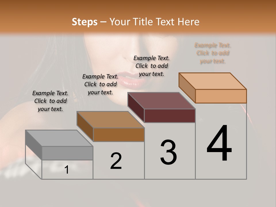 Exercising Aggressive Pose PowerPoint Template