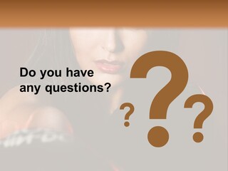 Exercising Aggressive Pose PowerPoint Template