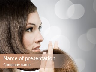 Adolescence Glamour Eyes PowerPoint Template