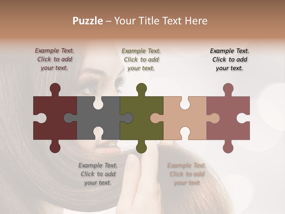 Adolescence Glamour Eyes PowerPoint Template