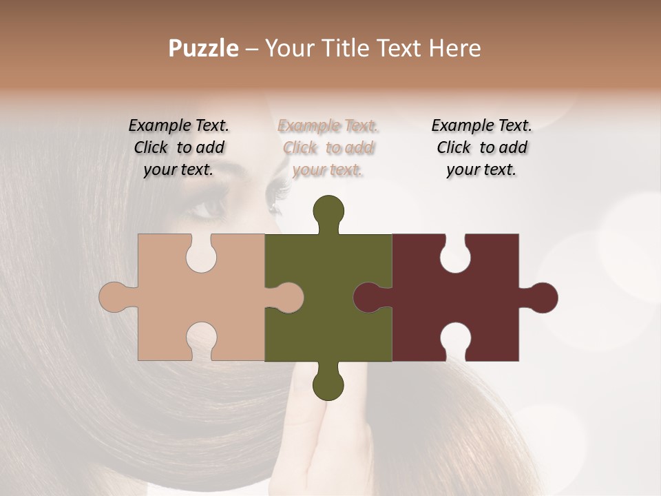 Adolescence Glamour Eyes PowerPoint Template