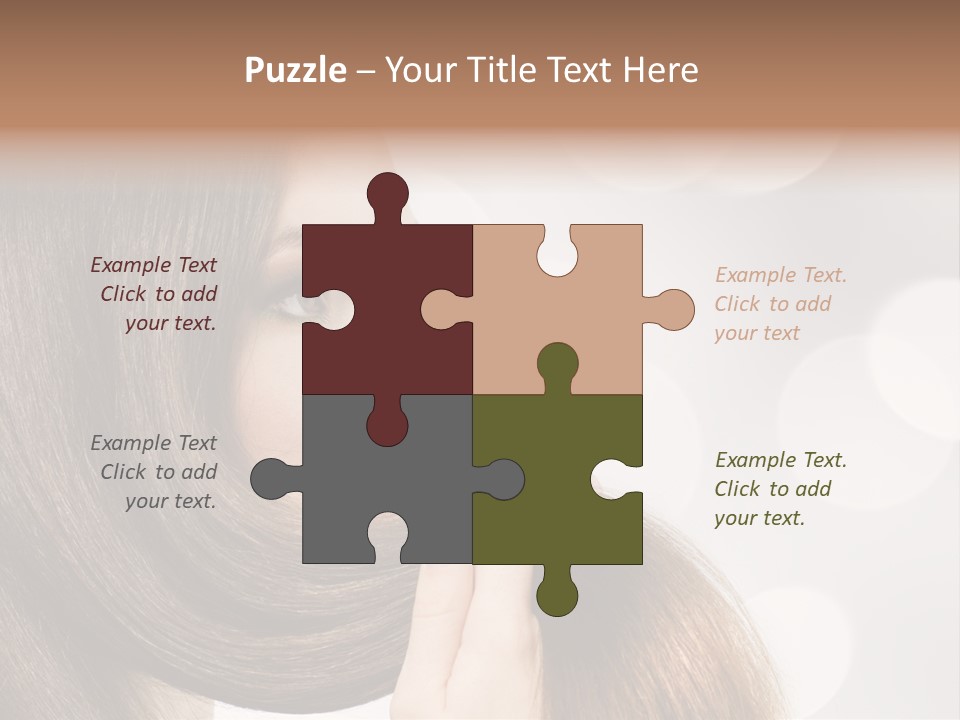 Adolescence Glamour Eyes PowerPoint Template