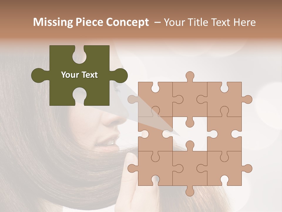 Adolescence Glamour Eyes PowerPoint Template