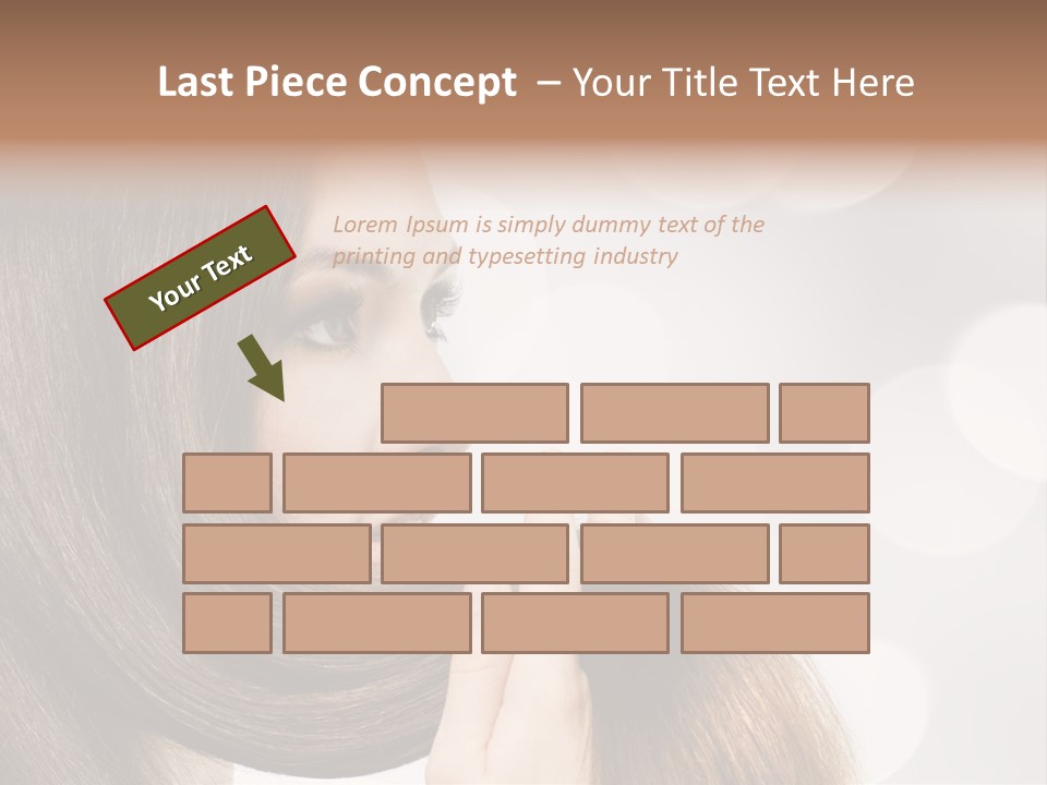 Adolescence Glamour Eyes PowerPoint Template