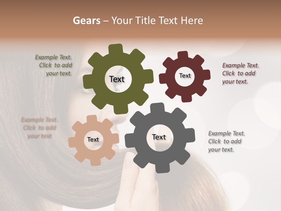 Adolescence Glamour Eyes PowerPoint Template