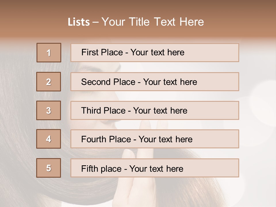 Adolescence Glamour Eyes PowerPoint Template