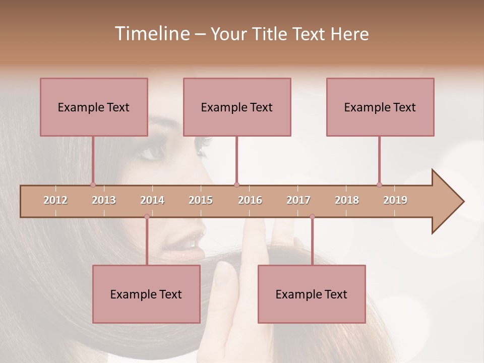 Adolescence Glamour Eyes PowerPoint Template