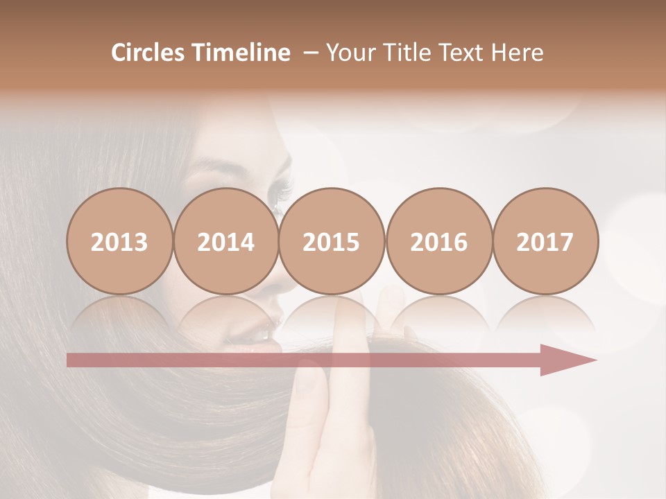 Adolescence Glamour Eyes PowerPoint Template