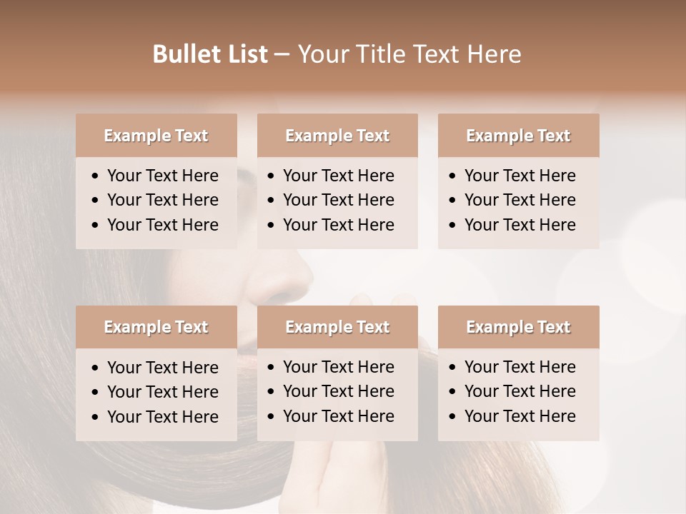 Adolescence Glamour Eyes PowerPoint Template